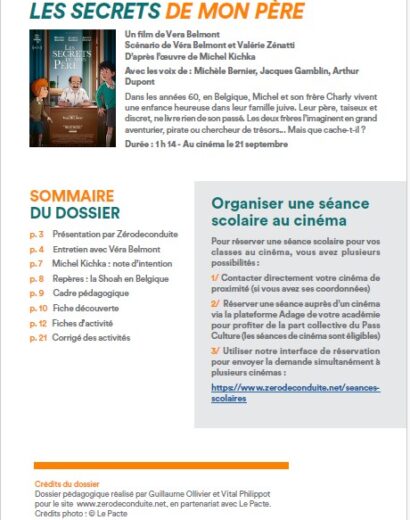 Téléchargez le dossier pédagogique ! 